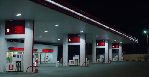 Petrol station furnishing